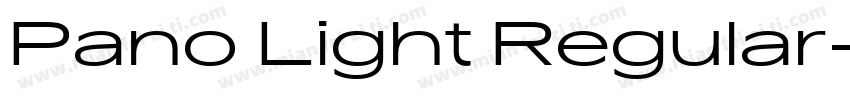 Pano Light Regular字体转换